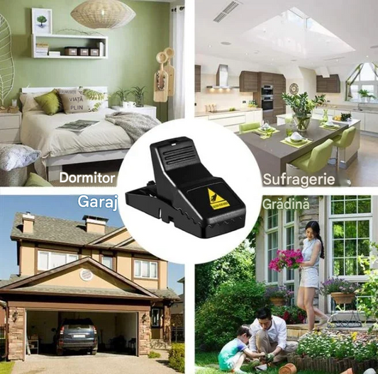 【8 buc】🏠🐀Capcană de șoareci recent modernizată, mai mare și mai groasă 💥capcană de șoarece reutilizabilă foarte sensibilă