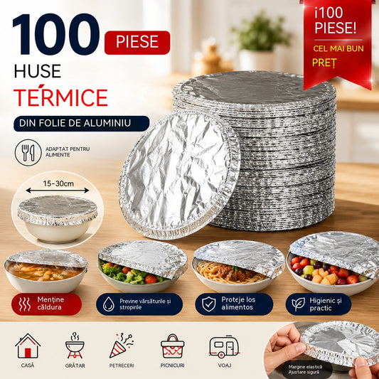 💥💥【100 bucăți】144 lei ⏰ Husă izolatoare din folie de aluminiu