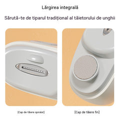 Pilă de unghii electrică multifuncțională, unghier electric cu protecție anti-ciupire