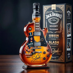 Sticlă de whisky în formă de chitară electrică – Model retro rock n' roll legendar, cadou premium din sticlă pentru bărbați și baruri