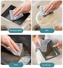 😍💦【20 bucăți】😘💪 Cârpă puternică de curățat plasă pentru spălat vase