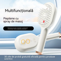 💖💨Un pieptene cu funcție de pulverizare cu un singur buton care previne eficient încurcarea părului.