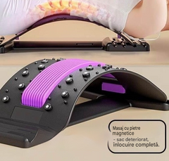 Magnet 3 în 1 pentru ameliorarea durerii, acupresiune și tracțiune, terapie magnetică, acupunctură, masaj, manometru de presiune lombară
