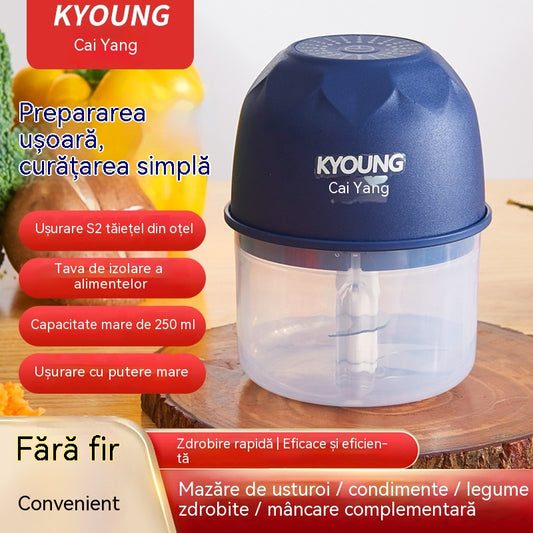 Tocător de alimente electric mini fără fir, eficient