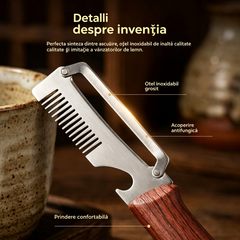 ✅Cumpără 2, primești 2 gratuit (4 cuțite)🧅🔪 Curățător de bucăți multifuncțional 3 în 1: Curățează, toacă și deschide sticle! 🔥