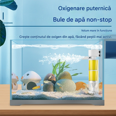 🐟Sistem de circulație a apei pentru acvariu cu filtru 3 în 1, funcționare silențioasă.