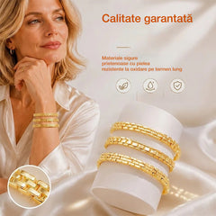 ✨ Brățară cu lanț geometric: simplă, modernă și elegantă. Perfectă atât pentru purtare zilnică, cât și ca accesoriu de accent 💎✨