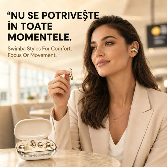 3 perechi de căști 3 în 1【Bucură-te de efecte sonore de milioane de niveluri】✨Căști Bluetooth cu clipsare noi din 2026, cu autonomie de așteptare extra-lungă și capacitate de încărcare inversă