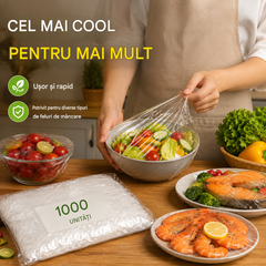 🔥【100 buc】Capac de unică folosință pentru prospețime, protecție rapidă și ușoară a alimentelor