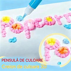 🎁【Cumpără 1, primești 1 gratuit】Stilou de imprimare 3D pentru copii: Pictură cu bule de popcorn (DIY)
