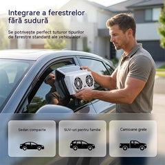 50% REDUCERE🌀Ventilator auto cu energie solară