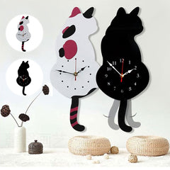 🐈️🐈️ Ceas de perete creativ swinging⏰️