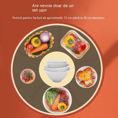 🔥【100 buc】Capac de unică folosință pentru prospețime, protecție rapidă și ușoară a alimentelor