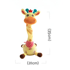 🦒👼O girafă de pluș interactivă, 🎵 o mică companion drăguță care va cânta împreună cu tine.