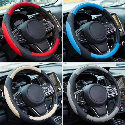 🚗✨ Husă pentru volan din piele naturală – model universal, anti-alunecare, rezistentă și durabilă
