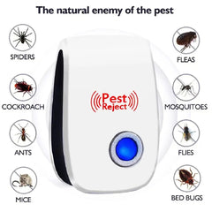🔥【Cumpărați 2 obțineți 1 gratuit：3buc】Repelent fizic silențios cu ultrasunete pentru șobolani și insecte respingător de rozătoare