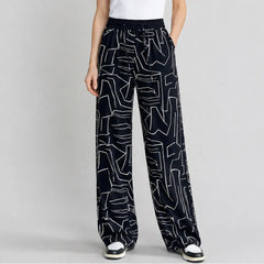 👖【Cumpărați 1 obțineți 1 gratuit】Pantaloni de damă din mătase glacială cu talie înaltă – croială lejeră, mărimi mari 40-100 kg – pantaloni respirabili, cu picior larg, pentru vară.