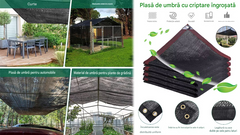 ☀️⛱️【2*3m】Plasă exterioară pentru umbră și izolație termică