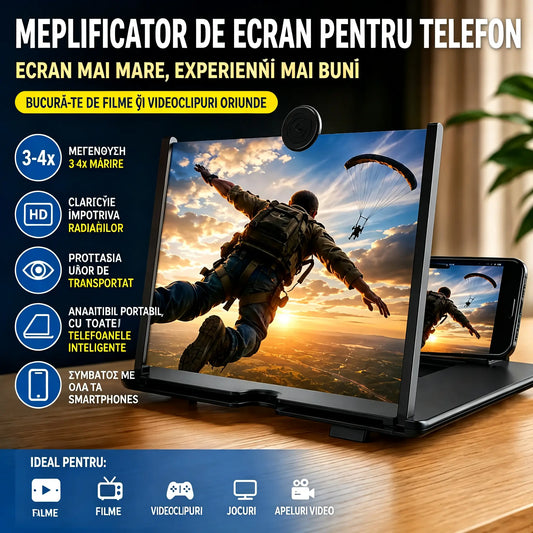 🥳Vânzări excelente!🥳💞Vânzările au depășit 50.000! 💥Cumpără 1 și primești 1 gratuit, lupă portabilă pentru ecranul telefonului mobil