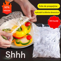 🔥【400 buc】Capac de unică folosință pentru prospețime, de calitate alimentară