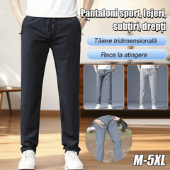 【40-115kg】Pantaloni noi de mătase elastică din gheață pentru primăvară și vară 2026