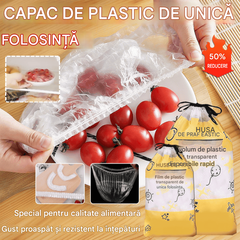 🔥【400 buc】Capac de unică folosință pentru prospețime, de calitate alimentară