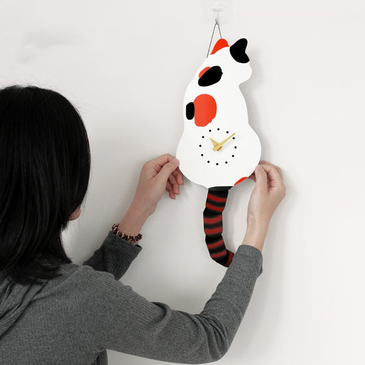 🐈️🐈️ Ceas de perete creativ swinging⏰️