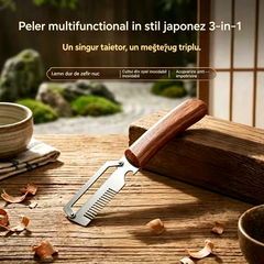✅Cumpără 2, primești 2 gratuit (4 cuțite)🧅🔪 Curățător de bucăți multifuncțional 3 în 1: Curățează, toacă și deschide sticle! 🔥