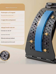 Magnet 3 în 1 pentru ameliorarea durerii, acupresiune și tracțiune, terapie magnetică, acupunctură, masaj, manometru de presiune lombară