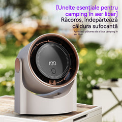 🧊✨ Nou ventilator de birou tip turbină, fără pale (se poate monta și pe perete)