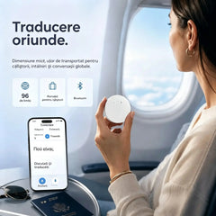 Dispozitiv de traducere a limbilor bazat pe inteligență artificială – un traducător vocal bidirecțional în timp real care acceptă mai multe limbi.