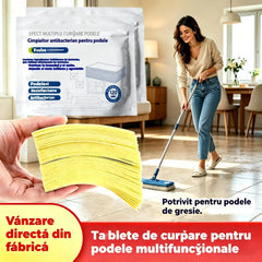 🧹✨ 240 de unități de tablete de curățare multifuncționale antibacteriene și dezodorizante | Potrivite pentru parchet, parchet laminat, gresie și pereți de rulote