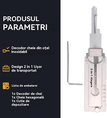 🔐Promoții speciale săptămâna aceasta🔑 - 49% REDUCERE🔥Decodor chei din oțel inoxidabil
