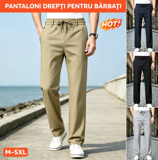 👖【Cumpărați 1 obțineți 1 gratuit】Pantaloni Casual cu Croială Dreaptă – Material Elastic, Fin și Respirabil pentru Confort Maxim