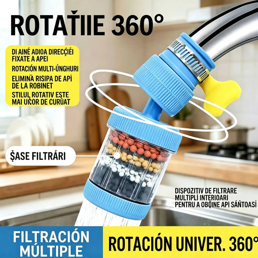 🔥Cumpără unul, primești unul gratis! 💧 Filtru pentru robinet: îmbunătățește calitatea apei de la robinet.
