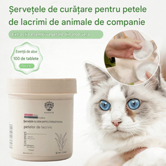 ✨🐕【Model nou, modernizat pentru o curățare mai bună】🐈Șervețele de curățare pentru petele de pe ochii animalelor de companie 🔥Îndepărtează petele de lacrimi🔥
