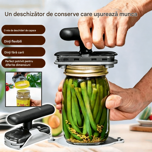 🔥【Cumpărați 1 obțineți 1 gratuit】Deschizător de conserve portabil - Potrivit pentru capace de sticle de toate dimensiunile