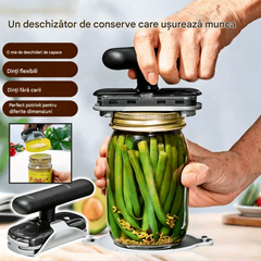 🔥【Cumpărați 1 obțineți 1 gratuit】Deschizător de conserve portabil - Potrivit pentru capace de sticle de toate dimensiunile