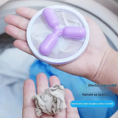 🌀 6 bucăți doar 119 lei!🧺🐾 Gata cu părul pe haine! Filtrele plutitoare ale mașinii de spălat – colectează părul, blana și scamele la fiecare spălare. ✨