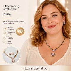 💎 ✨ Set colier și cercei din zirconiu cubic strălucitor: eleganță atemporală, un cadou perfect, ideal pentru nunți, petreceri sau ca accesoriu de lux de zi cu zi.💍