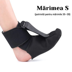 【2 buc】Orteză pentru Picior Drop (Drop Foot) și Fasciită Plantară – Suport de Gleznă Reglabil, Corectare Varus/Valgus, Bandă de Întindere și Talpă Antiderapantă