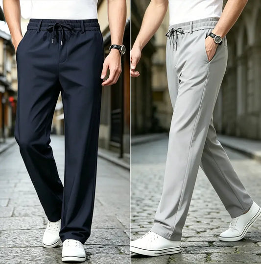 👖【Cumpărați 1 obțineți 1 gratuit】Pantaloni Casual cu Croială Dreaptă – Material Elastic, Fin și Respirabil pentru Confort Maxim
