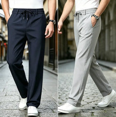 👖【Cumpărați 1 obțineți 1 gratuit】Pantaloni Casual cu Croială Dreaptă – Material Elastic, Fin și Respirabil pentru Confort Maxim