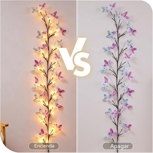 🦋💡 Ghirlandă luminoasă LED flexibilă în formă de fluturi – creează o atmosferă caldă și de poveste în casa ta