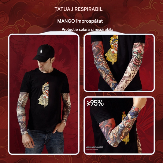 Un set de 10 piese – cele mai bine vândute tatuaje cu mâneci ale verii. Realiste și fără cusături.