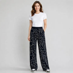 👖【Cumpărați 1 obțineți 1 gratuit】Pantaloni de damă din mătase glacială cu talie înaltă – croială lejeră, mărimi mari 40-100 kg – pantaloni respirabili, cu picior larg, pentru vară.