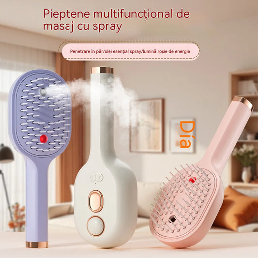 💖💨Un pieptene cu funcție de pulverizare cu un singur buton care previne eficient încurcarea părului.