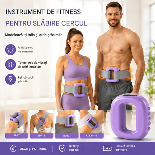 ⏳Reducere limitată de 50%⏰Inel de antrenament miofascial cu cronometru și afișaj digital, arde grăsimile și susține digestia