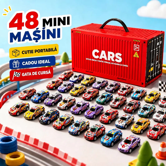 【50%OFF】🎁48 de mini-mașini detașabile cu garaj încorporat