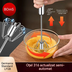 🎁Cumpără 1, primești 1 gratuit🎁Tel de ouă semiautomat din oțel inoxidabil